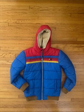 Aviator Nation Kids Trekker 2  Puffer Jacket Snorkel Blue